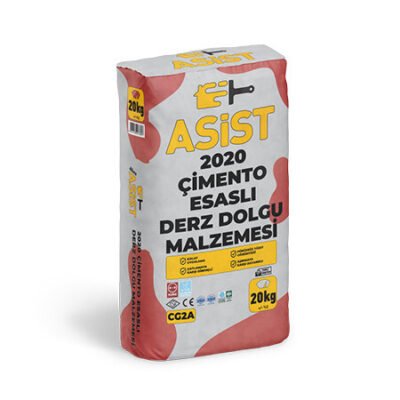 Asist 2020 Çimento Esaslı Derz Dolgu Malzemesi Beyaz Cg2A 20 Kg