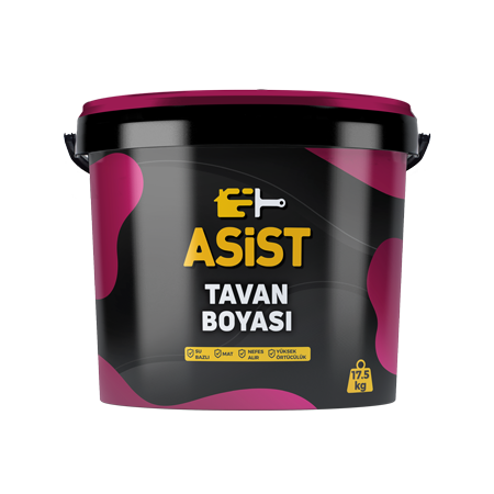 Asist Tavan Boyası 17,5 Kg - Beyaz ve Mat Tavan Boyası Fiyatı Asist Tavan Boyası 17,5 Kg
