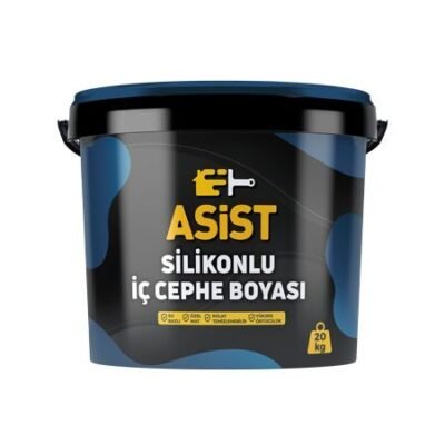 Asist Silikonlu İç Cephe Boyası Karbon Siyah 20 Kg