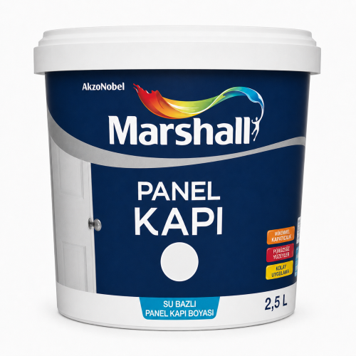 MARSHALL SU BAZLI PANEL KAPI BOYASI BEYAZ 2,5 L