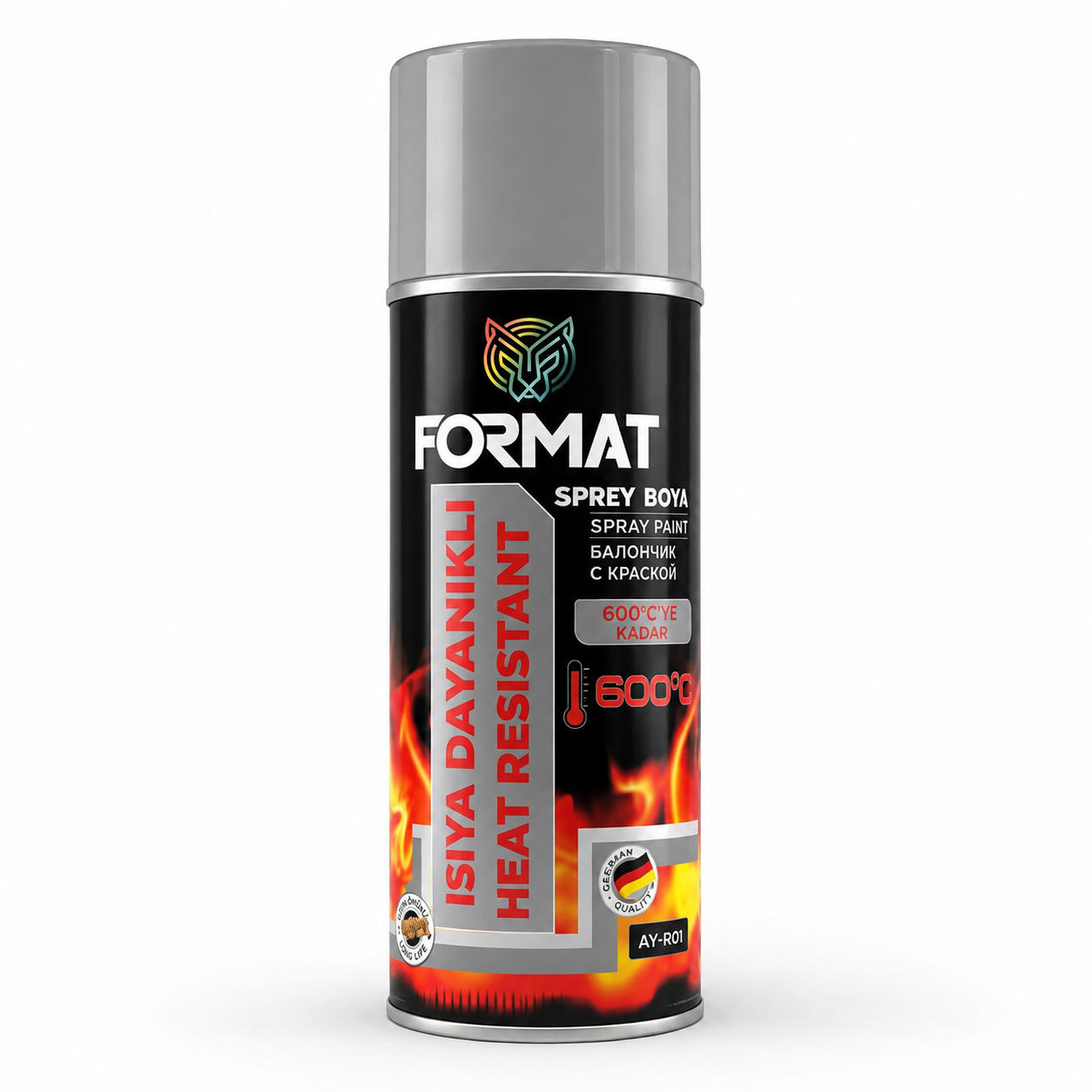Format 400 ml Isıya Dayanıklı Gümüş Sprey Boya
