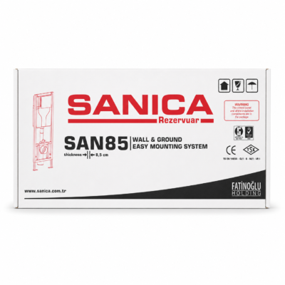 Sanica SAN85 gömme rezervuar 3 6 litre çift basmalı