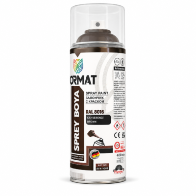 Format 400 Ml. Akrilik Kahverengi Ral 8016 Sprey Boya