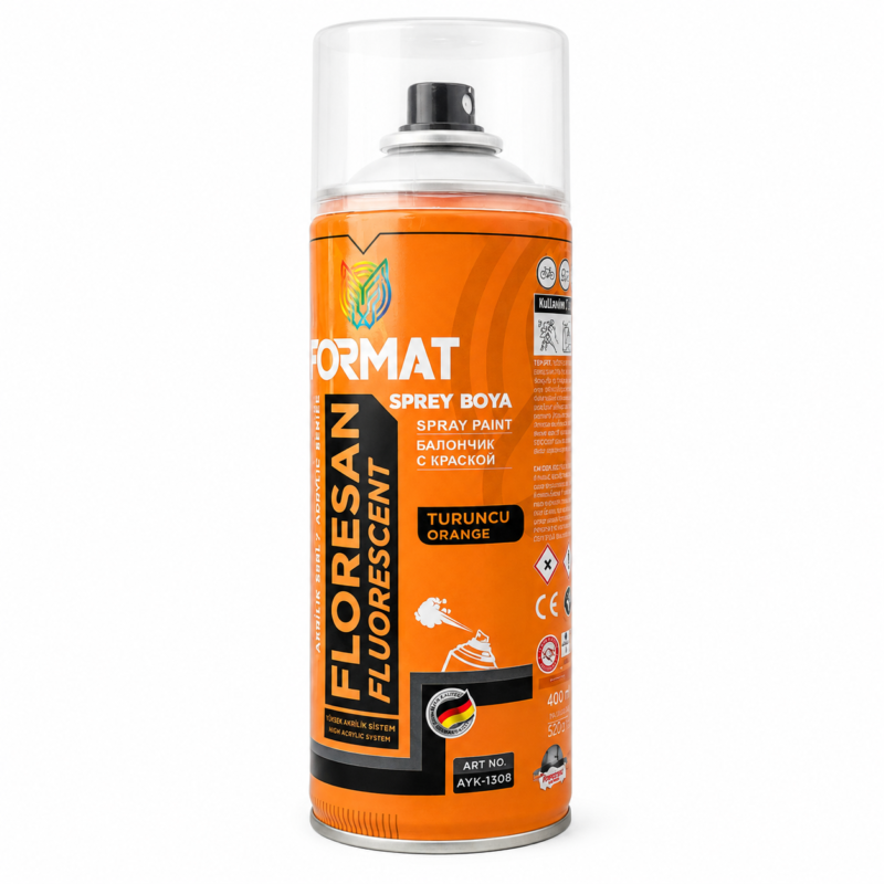 Format Floresan Turuncu Sprey Boya 400 ml