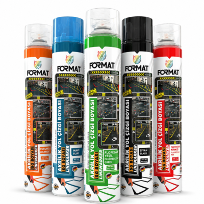 FORMAT 750 ML. YOL ÇİZGİ İSG BOYASI MAVİ