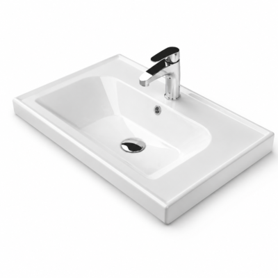Turkuaz Frame Etajerli Lavabo 70x45 cm