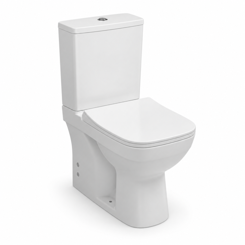 Ece Banyo Teon Duvara Sıfır Takım Klozet Seti – İç Takım ve Soft Kapak Dahil