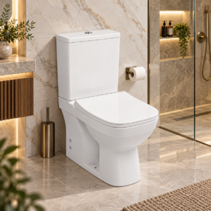 Ece Banyo Teon Duvara Sıfır Takım Klozet Seti – İç Takım ve Soft Kapak Dahil