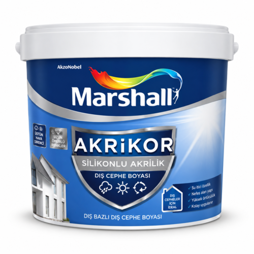 MARSHALL SİLİKONLU AKRİLİK DIŞ CEPHE BOYASI 15 lt