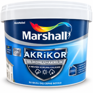 Marshall Akrikor Silikonlu + Akrilik Dış Cephe Boyası 2,5 L