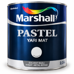 Marshall Pastel Yarı Mat 2,5 L solvent bazlı ahşap ve metal boyası