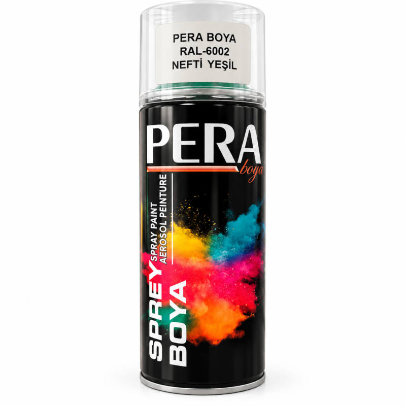 Pera RAL 6002 Nefti Yeşil 400 ml sprey boya kutusu