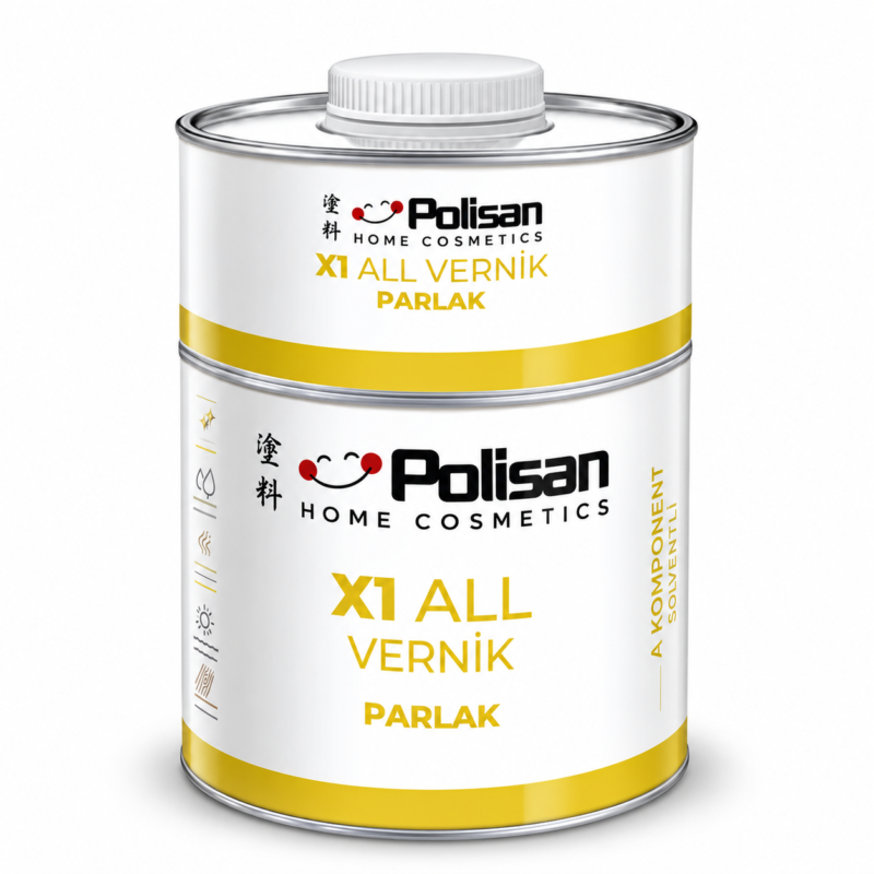 Polisan X1 ALL Parlak Vernik 0,60 kg
