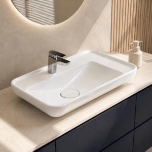 Turkuaz Lal 70x42 cm tezgah üstü lavabo - Evola Yapı Market Çorlu