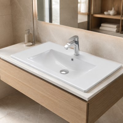 Turkuaz Arte Plus Etajerli Lavabo 80x45 cm
