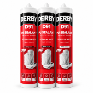 Derby D91 PU Mastik Plastik Kartuş Siyah - 280 ml