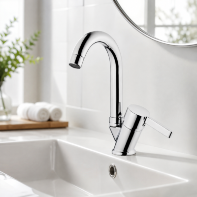 Tema Tulip Lavabo Bataryası Krom
