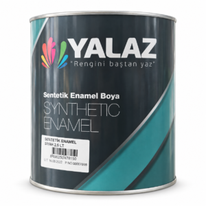 Yalaz Sentetik Enamel Boya Siyah 2,5 L