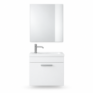 Tera 45 cm beyaz banyo dolabı takımı