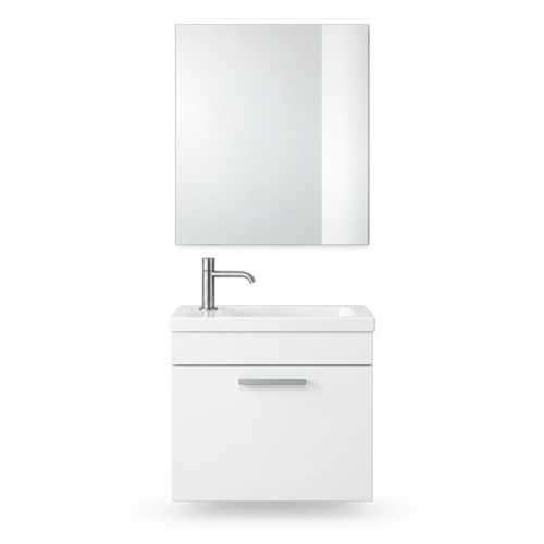 Tera 45 cm beyaz banyo dolabı takımı
