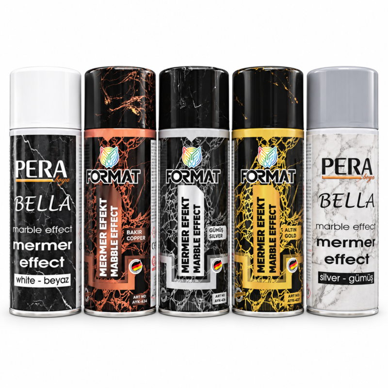 Mermer efekt sprey boya 200 ml dekoratif mermer görünümü