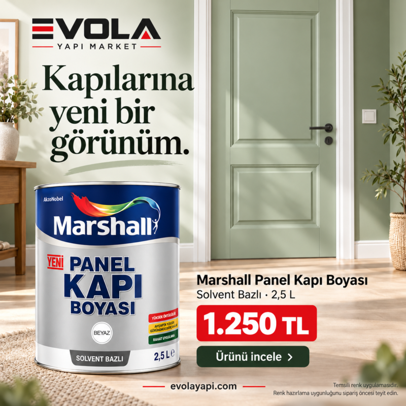 Solvent Bazlı Panel Kapı Boyası 2,5 L Evola kampanya görseli